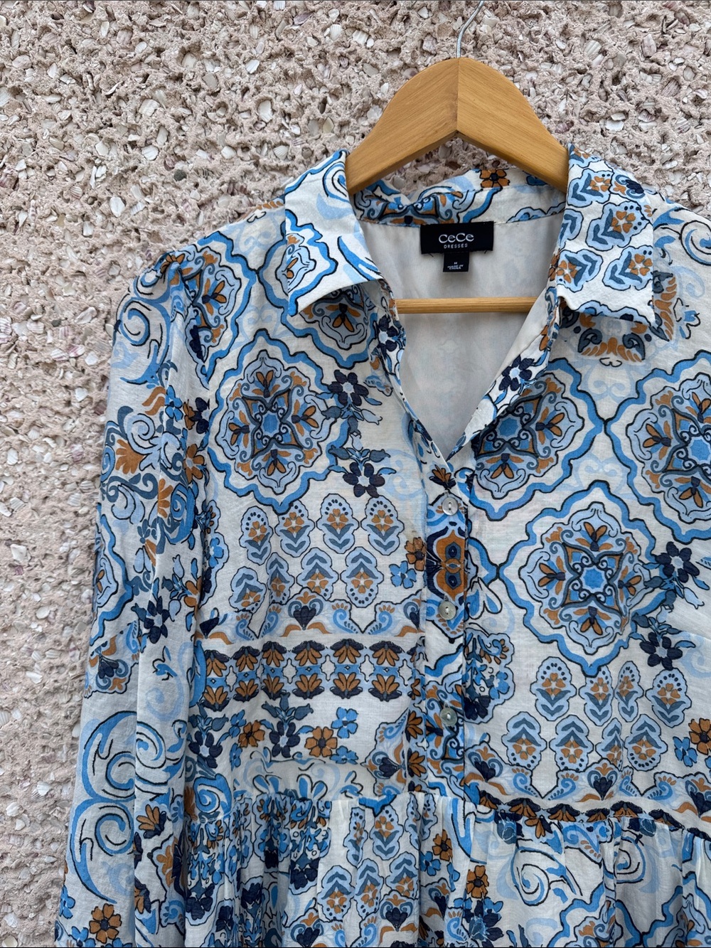 Floral Boho Babydoll Dress by CeCe NWT